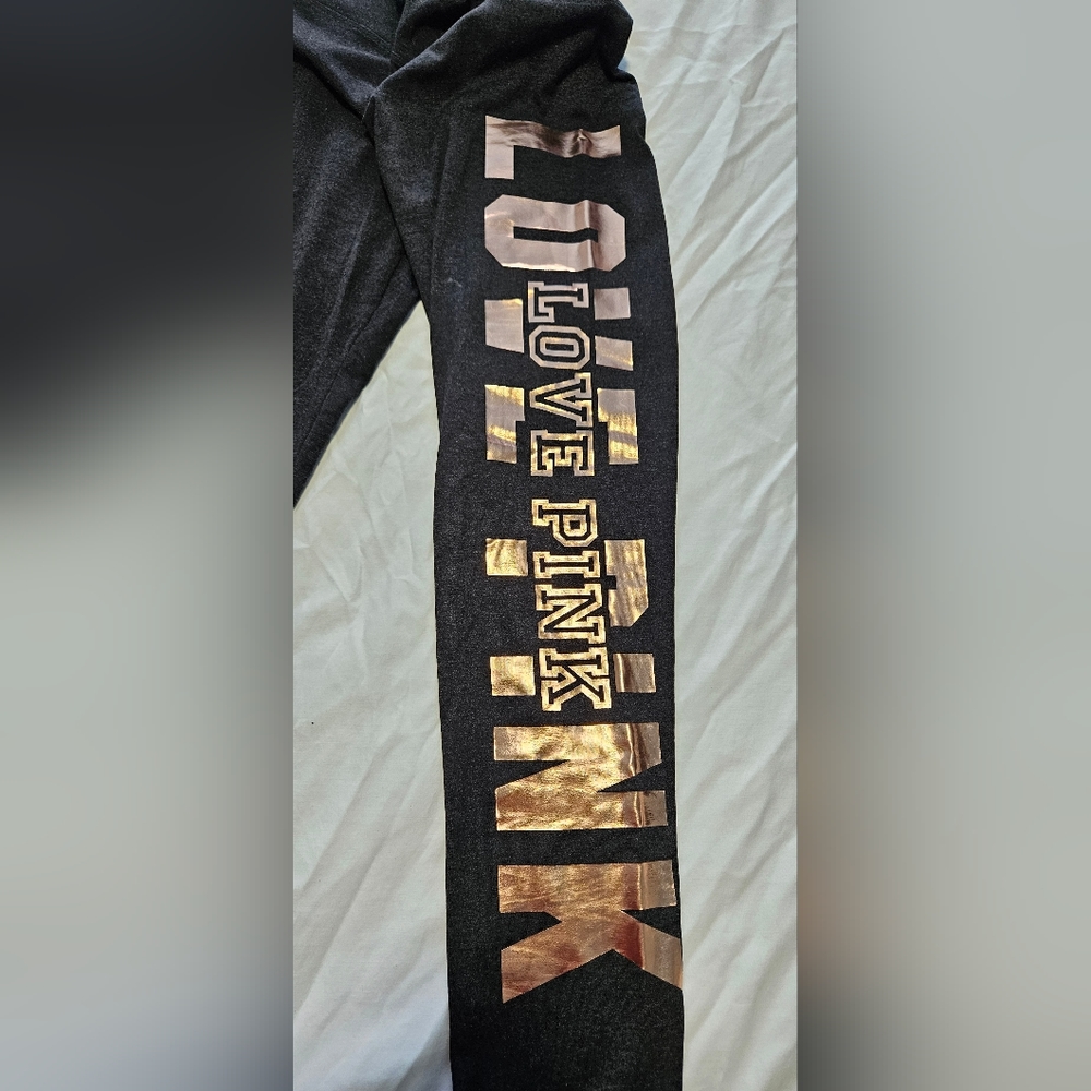 Victoria's Secret PINK Rose Gold Bling leggings